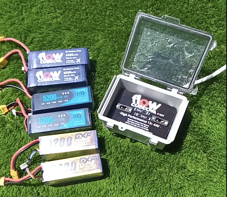How to fit the different batteries at the Box